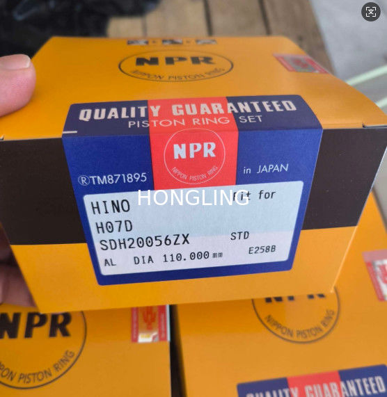 Hino H07D Piston Ring 13011-2650A 13011-2651A 13019-1300A  NPR SDH20056ZX  6BD1 4BD1 YDI10070ZX 5-12181-024-1 5-12121-005-0(cyl)  5-12181-003-0